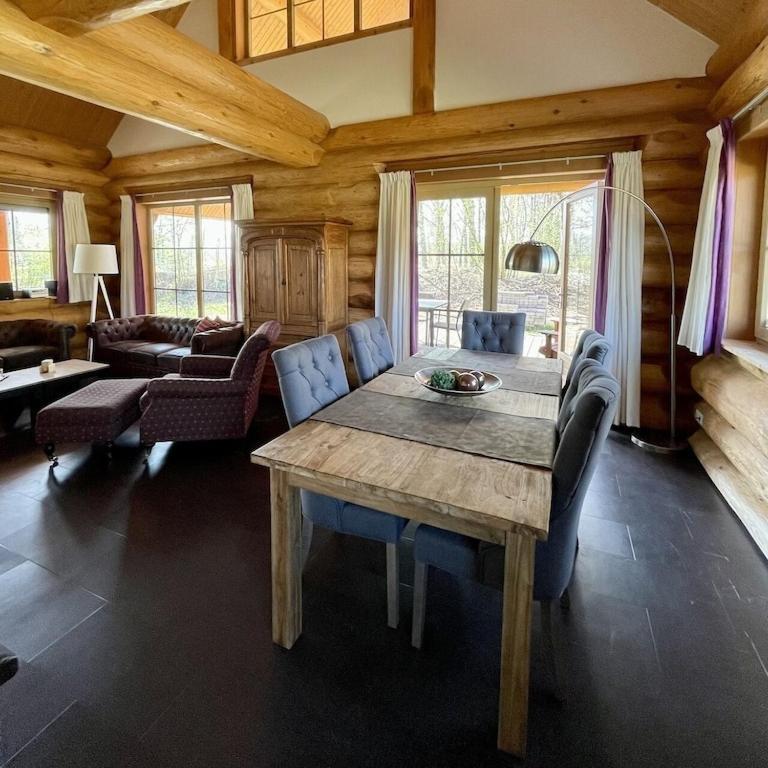 Unieke Houten Villa Met Sauna In Twente - 5P Den Ham ภายนอก รูปภาพ