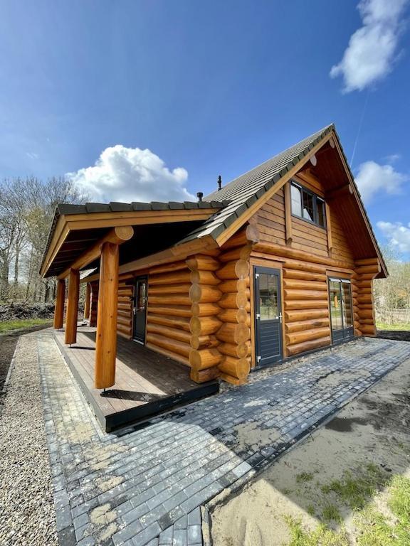Unieke Houten Villa Met Sauna In Twente - 5P Den Ham ภายนอก รูปภาพ