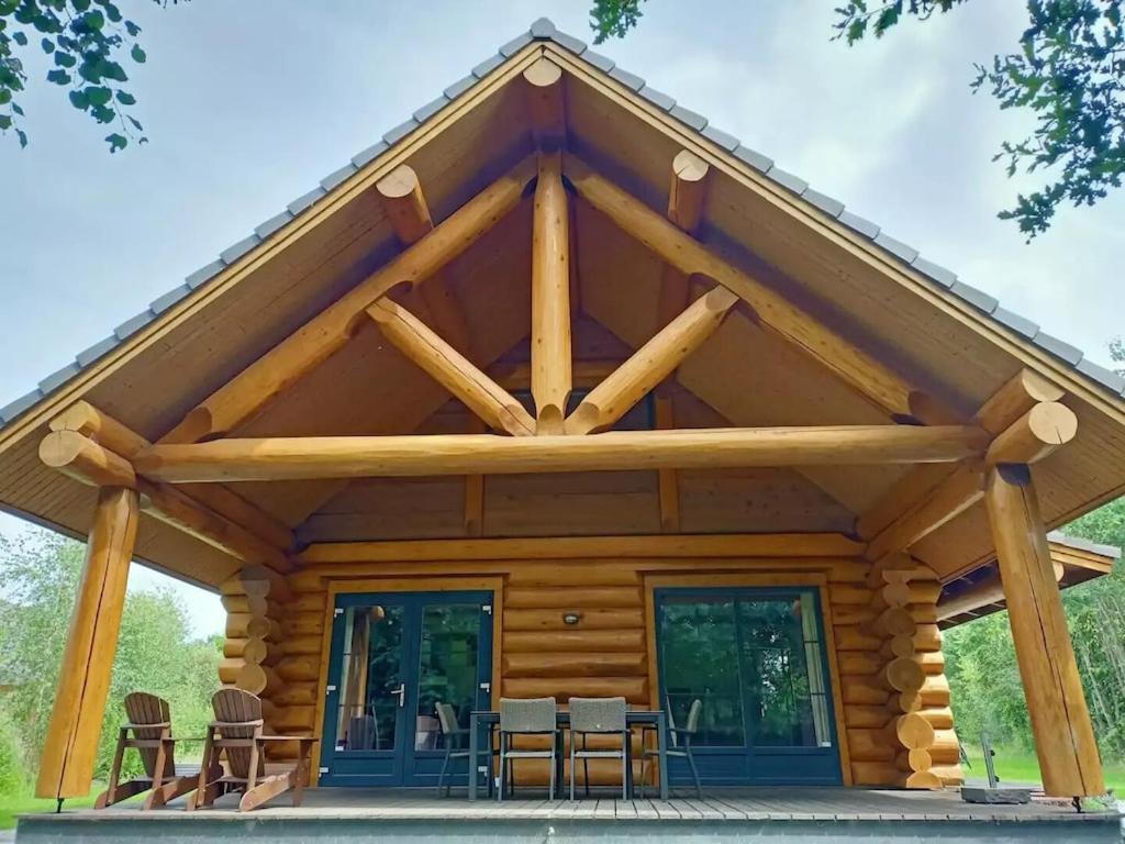 Unieke Houten Villa Met Sauna In Twente - 5P Den Ham ภายนอก รูปภาพ