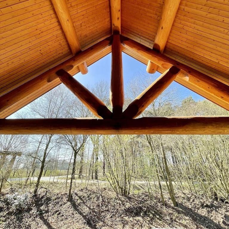 Unieke Houten Villa Met Sauna In Twente - 5P Den Ham ภายนอก รูปภาพ