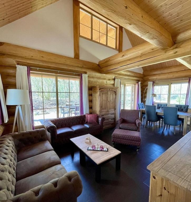 Unieke Houten Villa Met Sauna In Twente - 5P Den Ham ภายนอก รูปภาพ