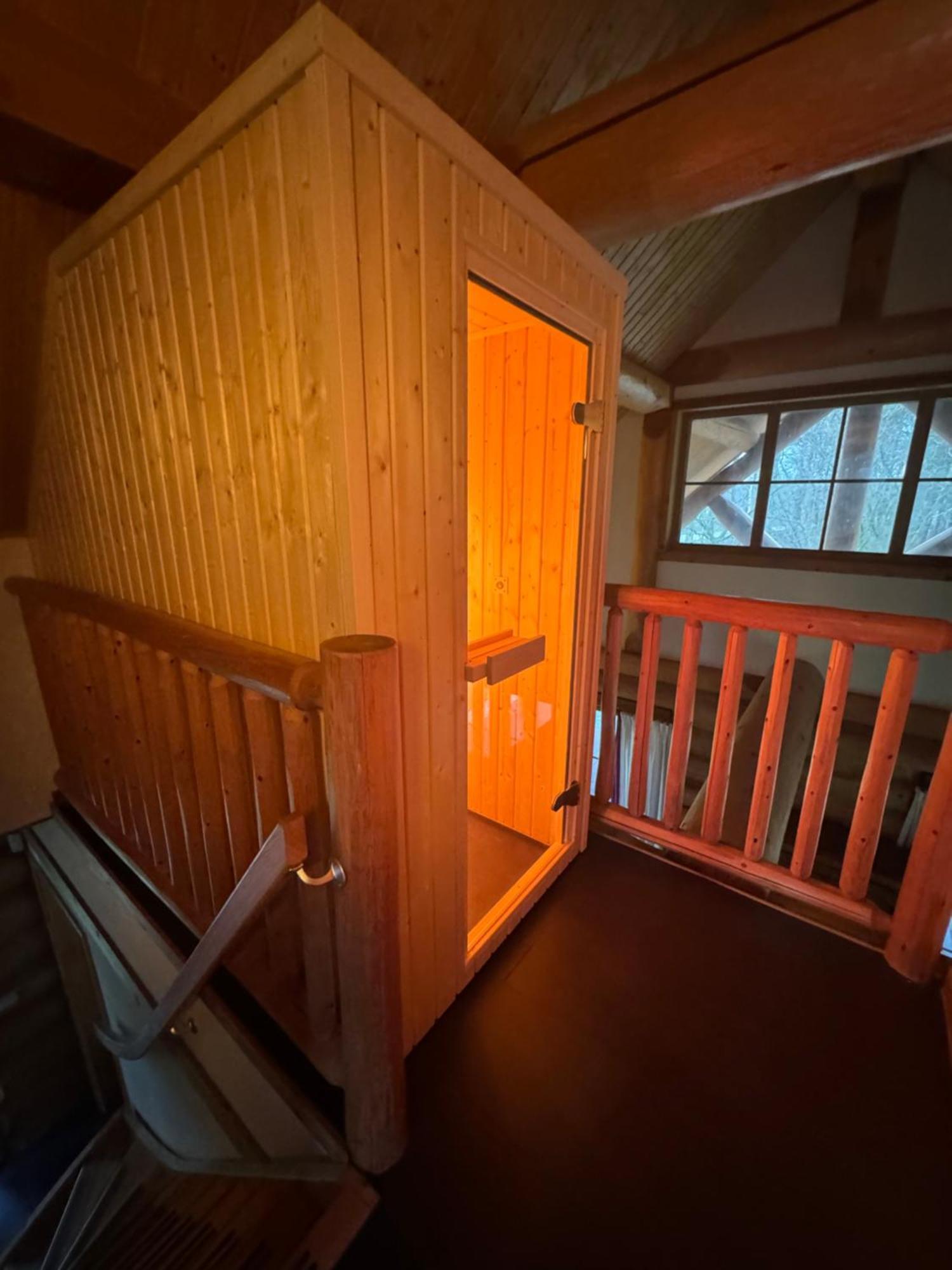 Unieke Houten Villa Met Sauna In Twente - 5P Den Ham ภายนอก รูปภาพ